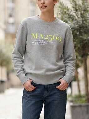 Uniqlo UT Louvre MA2369 Graphic Sweatshirt Gray Crewneck Size M Cotton